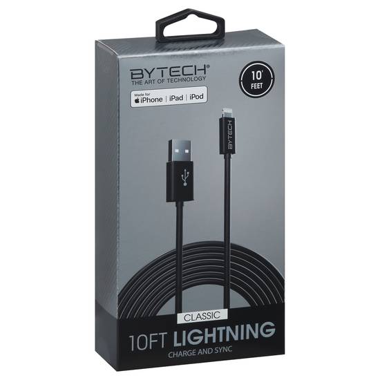 Bytech 10 Feet Lightning Classic Charge and Sync Cable