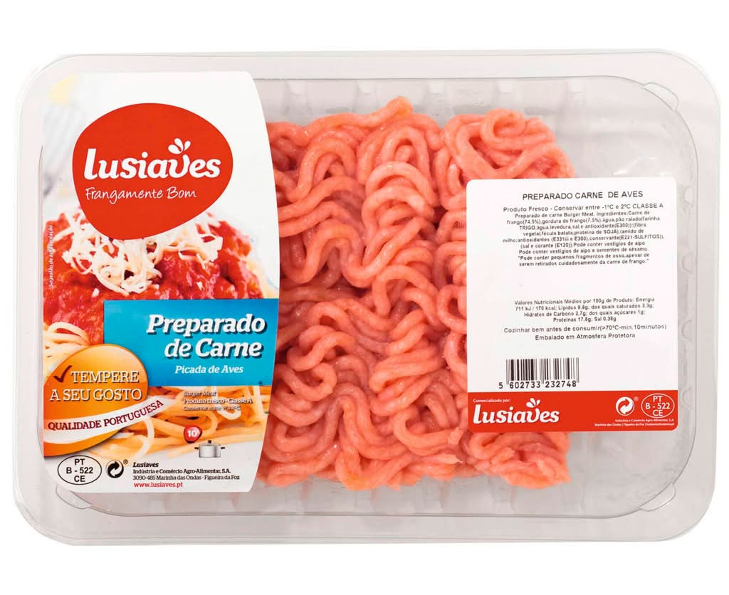 Lusiaves - Carne picada de Aves, 400 g
