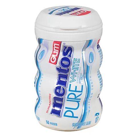 Mentos Pure White Gum 50 Count