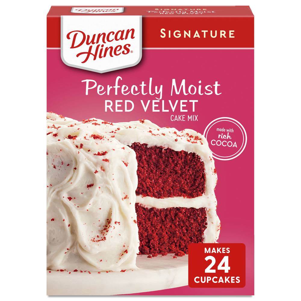 Duncan Hines Signature Perfectly Moist Red Velvet Cake Mix (15.25 oz)