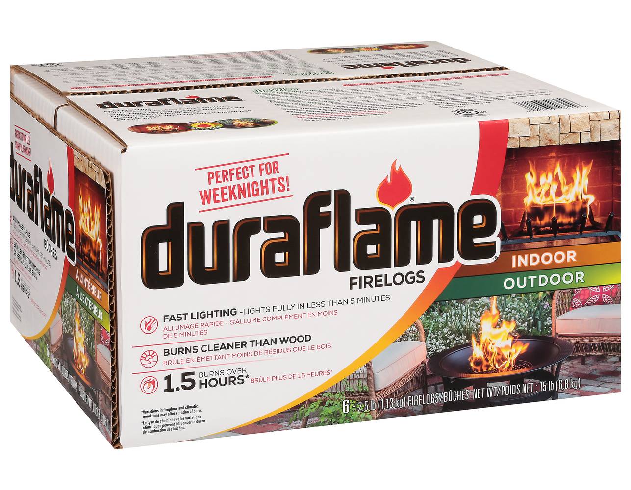 Duraflame Indoor Outdoor Firelogs