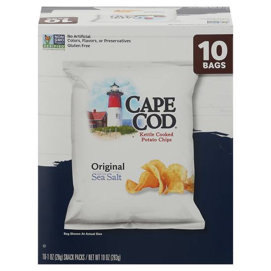 Cape Cod Kettle Cooked Original Potato Chips (10 ct)
