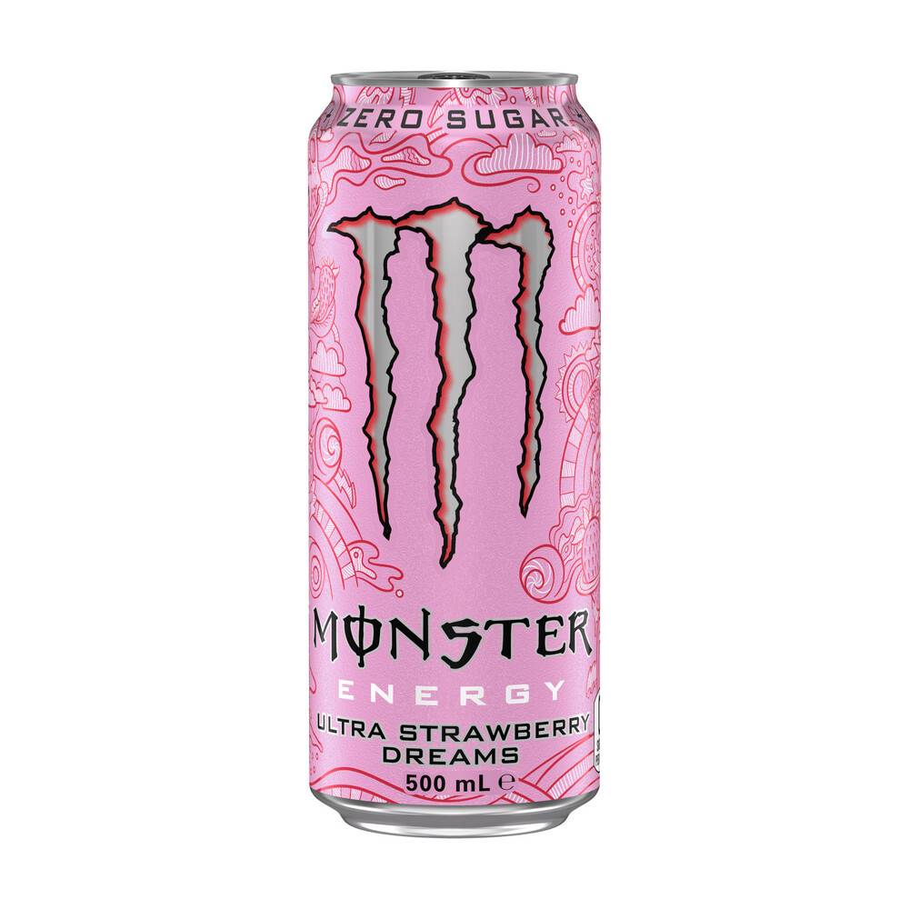Monster Energy Drink Ultra Strawberry Can 500 ml