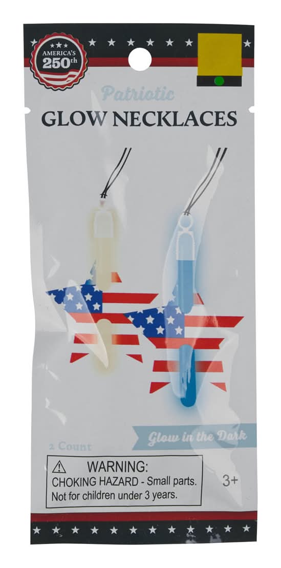 Patriotic Glow Necklaces 2 Ct 2 Assorted Colors