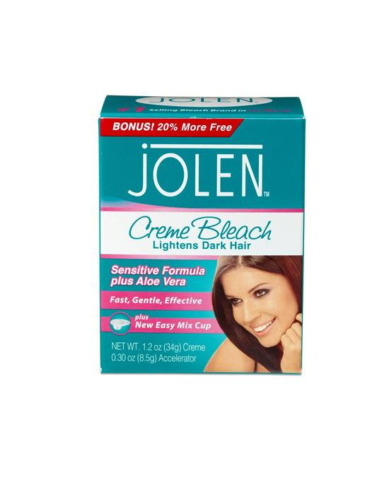 Jolen Creme Bleach Sensitive Formula plus Aloe Vera, 1.5 OZ