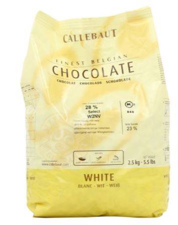 Callebaut - W2 White Chocolate Callets - 5.5 lb Bag