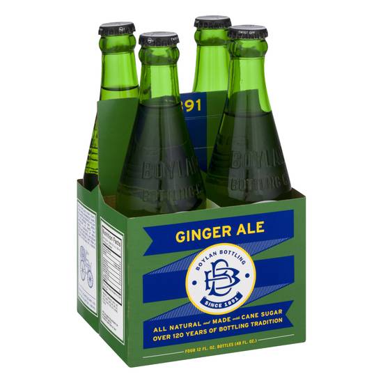 Boylan Bottling All Natural Ginger Ale (4 x 12 fl oz)