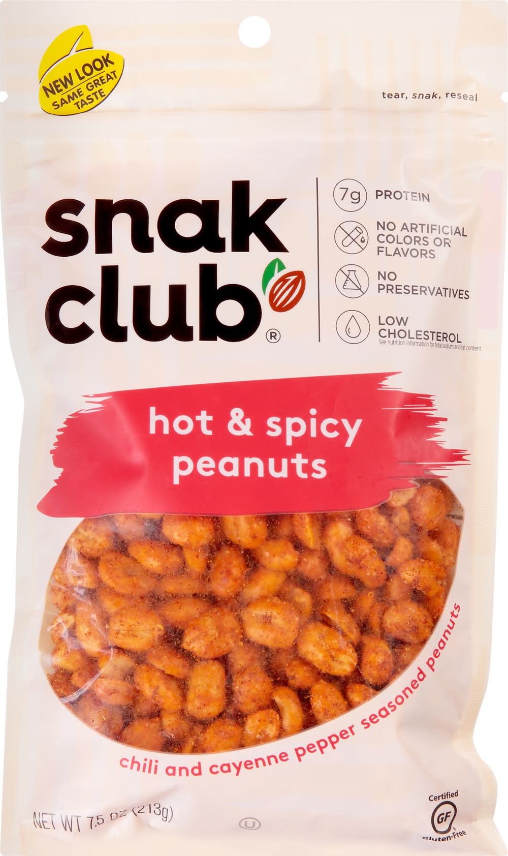 Snak Club Hot & Spicy Peanuts (7.5 oz)