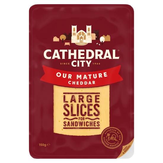 Cathedral City Sandwich Slices Mature Cheddar