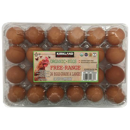 Kirkland Signature Organic Free Range Eggs (24 ct)