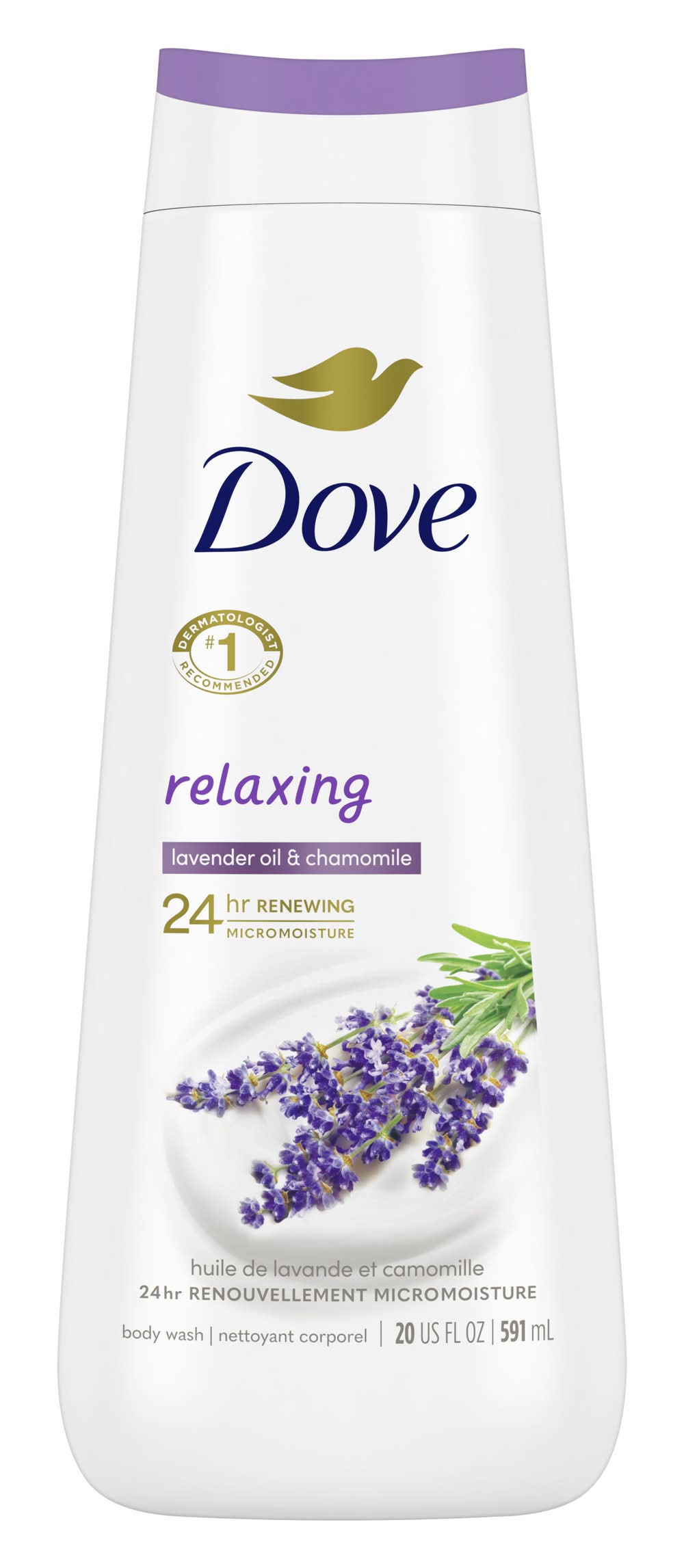 Dove Relaxing Lavender Oil & Chamomile Nourishing Body Wash (1.25 lbs)