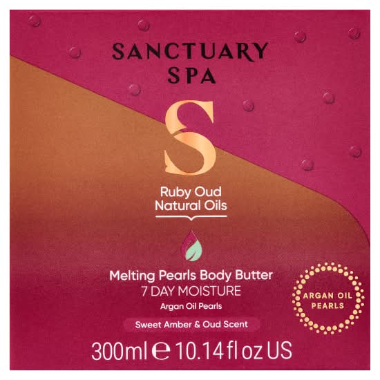 Sanctuary Spa Ruby Oud Natural Oils Melting Pearls Body Butter (300ml)