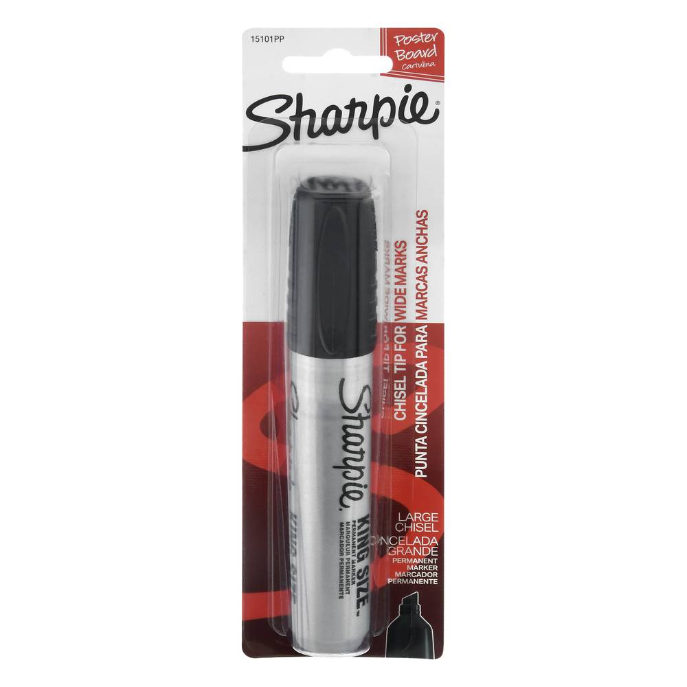 Sharpie King Size Large Chisel Black Permanent Marker