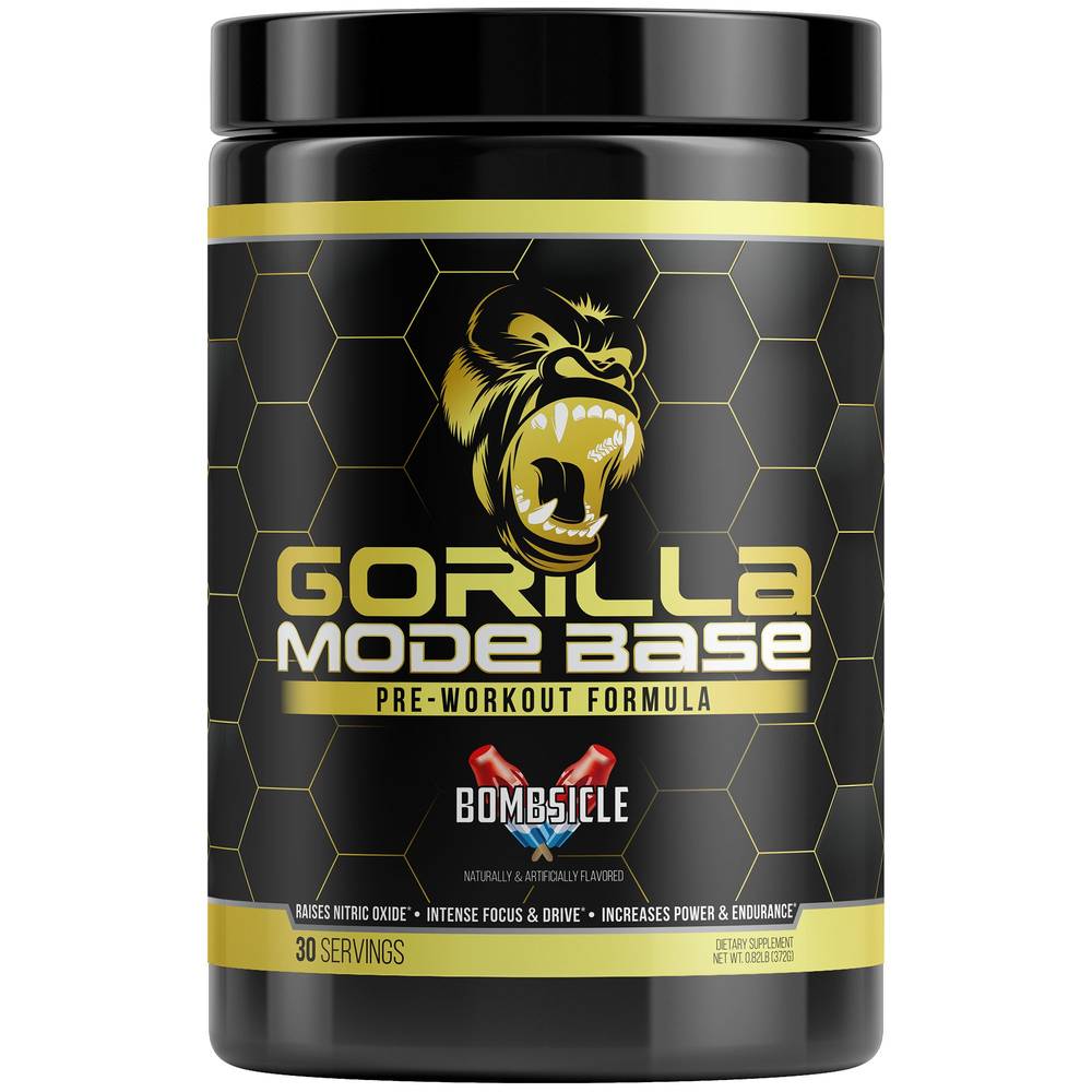 Gorilla Mode Base Preworkout Formula (0.82 lb) (bombsicle)