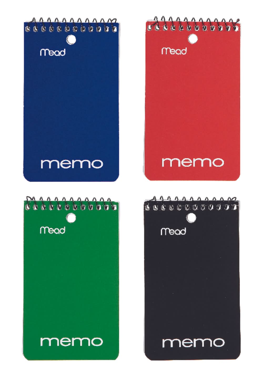 Mead 3 In. W X 5 In. L Wide Ruled Spiral Assorted Memo Book