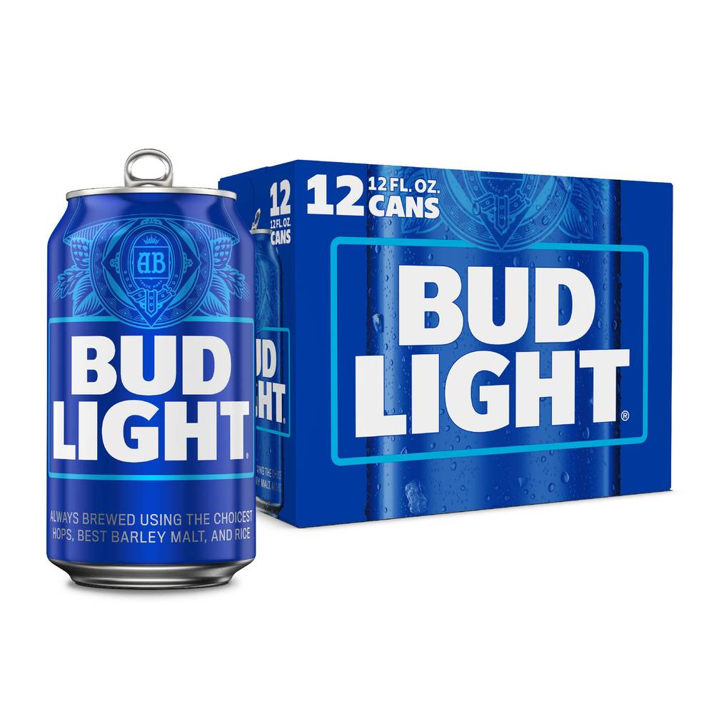 Bud Light Lager Beer (12 ct, 12 fl oz)