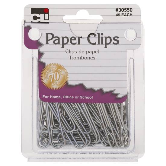 Cli Paper Clips (45 ct)
