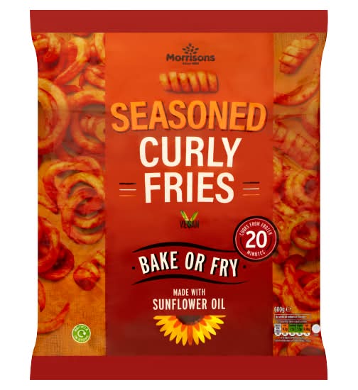 Morrisons Seasoned Curly Fries (600g)