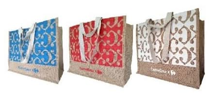 Carrefour - Sac en jute modèle aléatoire
