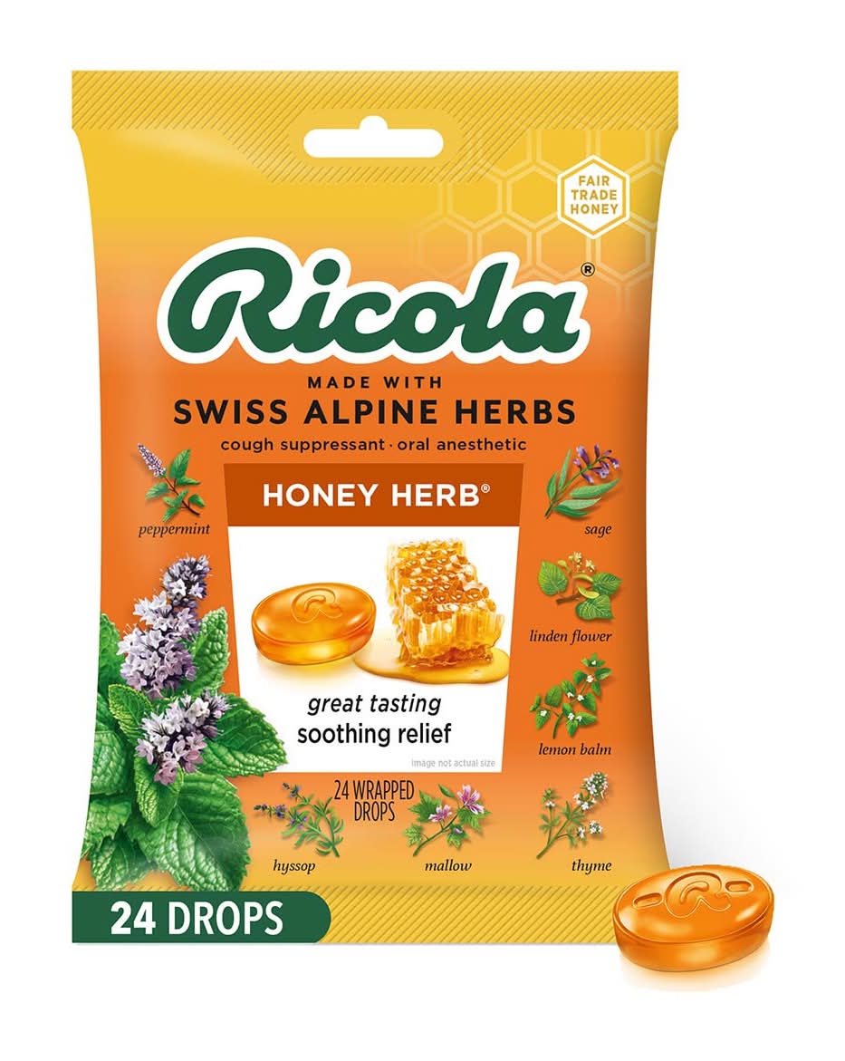 Ricola Honey Herb Cough Drops (24 ct)