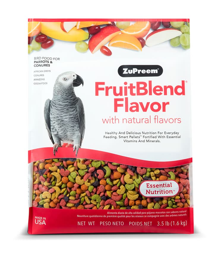 ZuPreem FruitBlend Flavor Parrot & Conure Bird Food (3.5 lb)