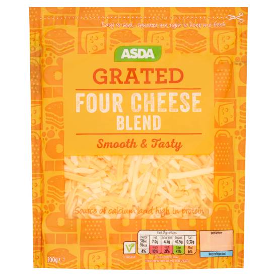 ASDA Grated Four Cheese Blend (200g)