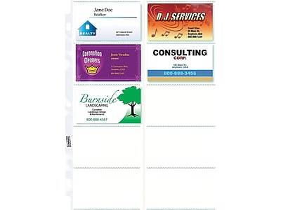 Staples Business Card Refill Pages, Clear, 20 Card Capacity, 10/Pack (15934)