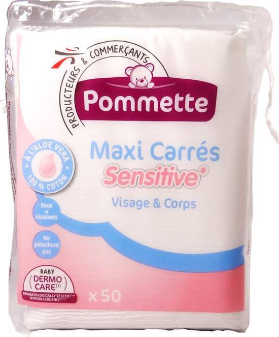 Maxi carres bebe sensitive x 50