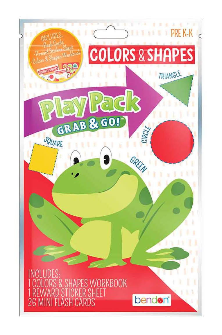 Bendon Grab & Go Colors & Shapes Play pack Toys (28 ct)