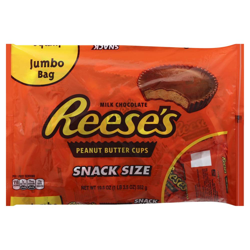 Reese's Snack Size Milk Chocolate Peanut Butter Cups (1.22 lbs)