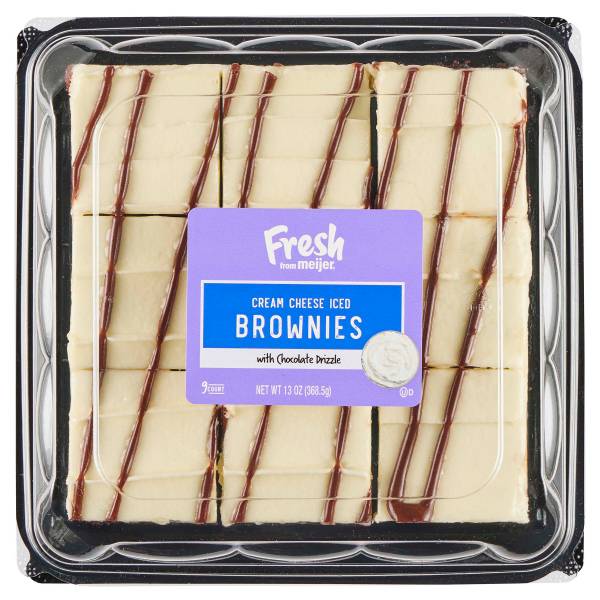 Fresh From Meijer Cream Cheese Iced Brownies (13 oz)