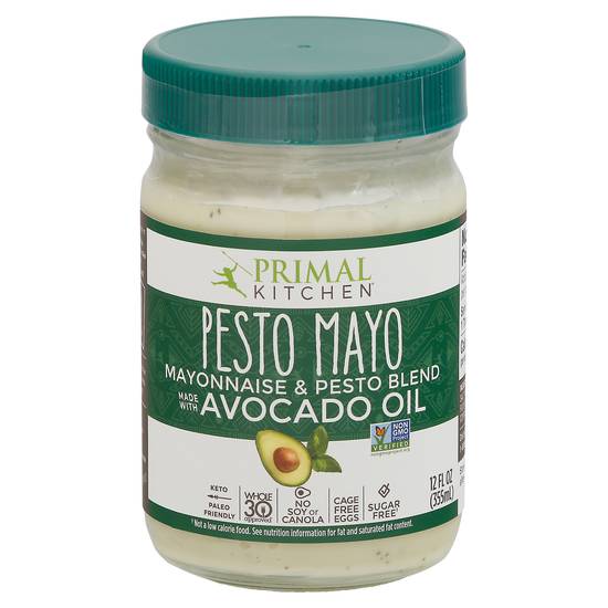 Primal Kitchen Avocado Oil Pesto Mayo Mayonnaise & Pesto Blend