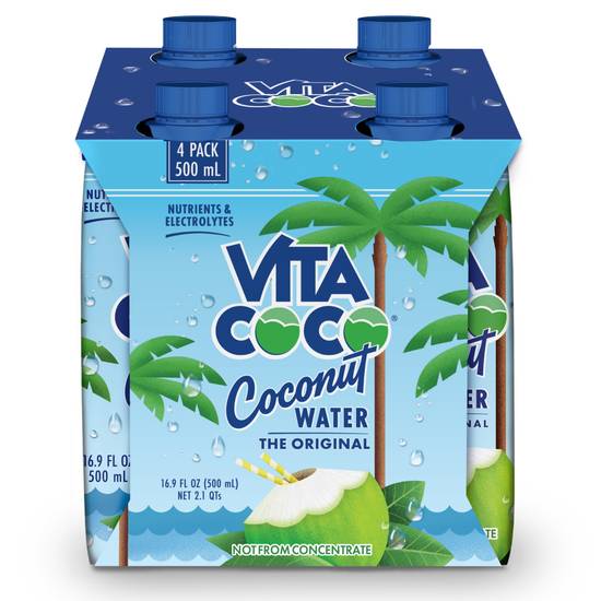 Vita Coco Pure Coconut Water (16.9 oz x 4 ct)