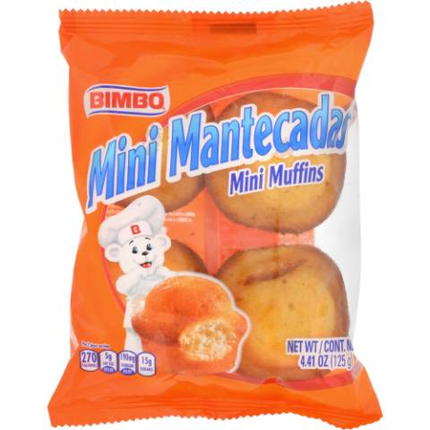 Bimbo Mini Mantecadas Vanilla 4 Count