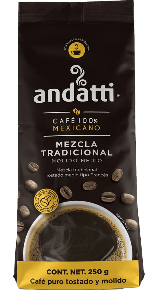 Andatti · Café arábica puro tostado y molido (250 g)