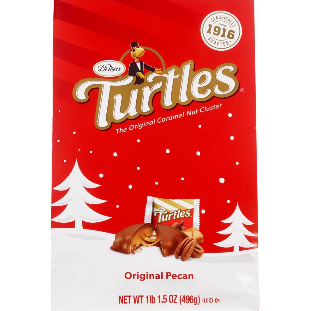 Demet'S, Turtles Milk Chocolate Caramel Nut Clusters, 17.5 Oz