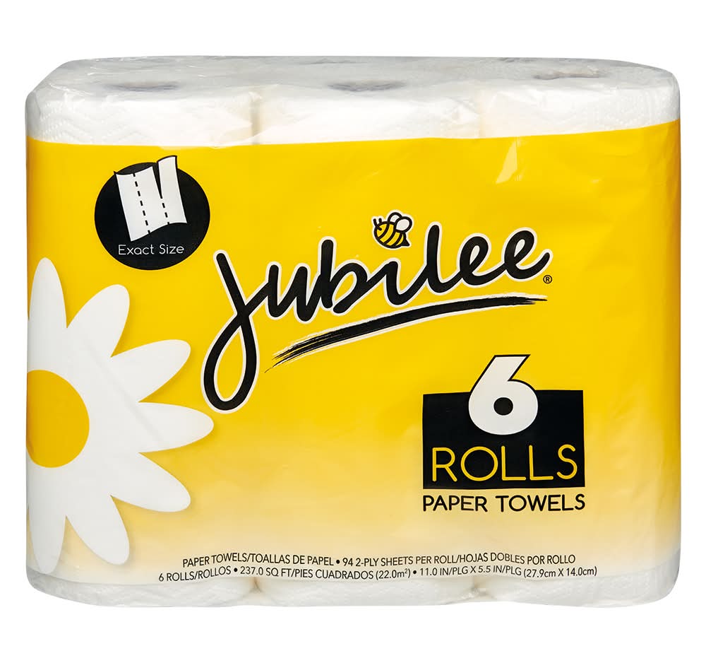 Jubilee Paper Towels (2 oz, 6 ct)