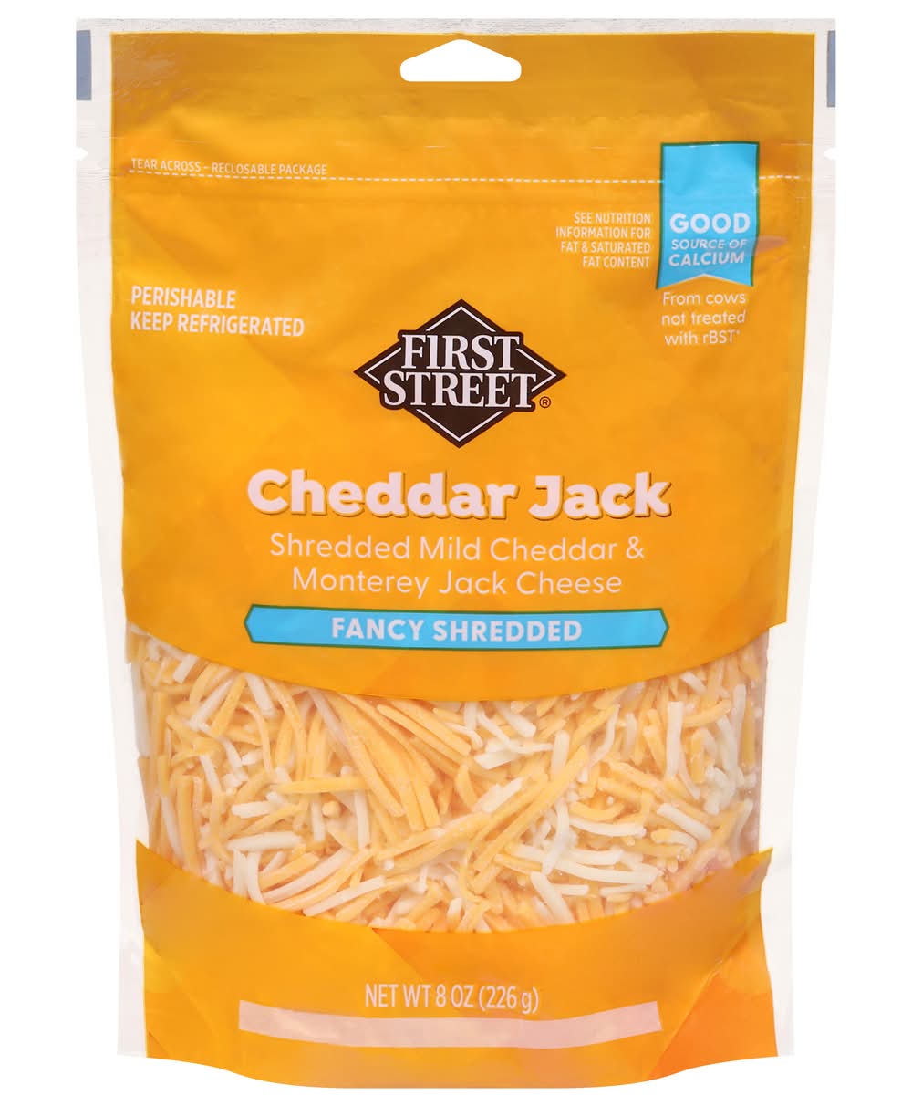 First Street Shredded Cheddar Jack Cheese (8 oz)