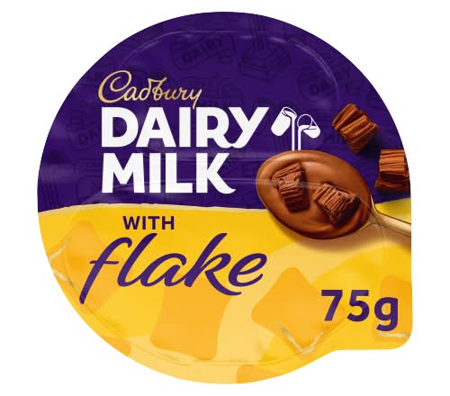 Cadbury Flake With Dairy Milk Chocolate Dessert (75g)