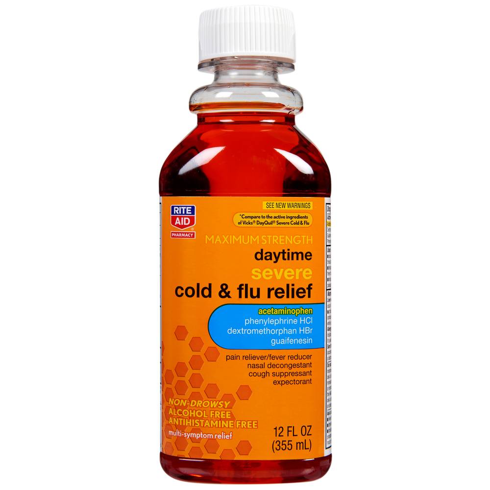 Rite Aid Daytime Severe Cold & Flu Medicine Maximum Strength