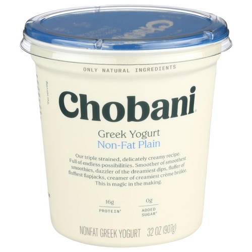 Chobani Non-Fat Plain Greek Yogurt