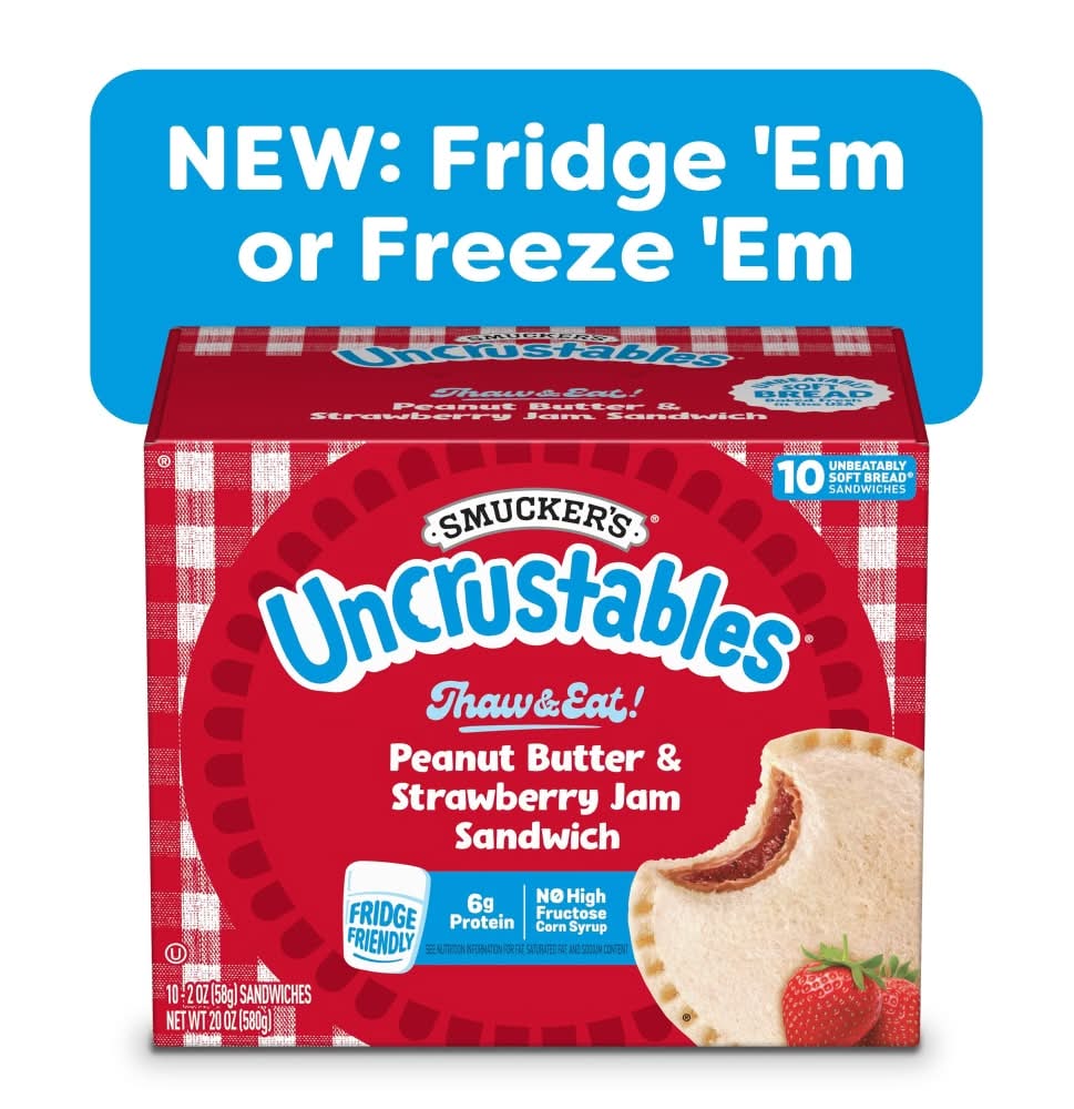 Smucker’s Uncrustables Peanut Butter & Strawberry Jam Sandwiches