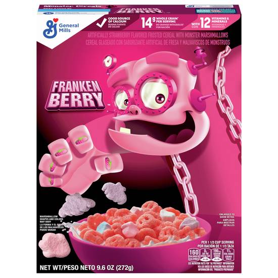 Franken Berry Monster Marshmallows Cereal