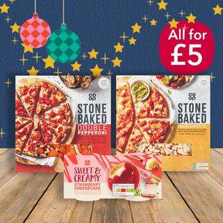 2 Stonebaked Pizzas and Dessert for £5