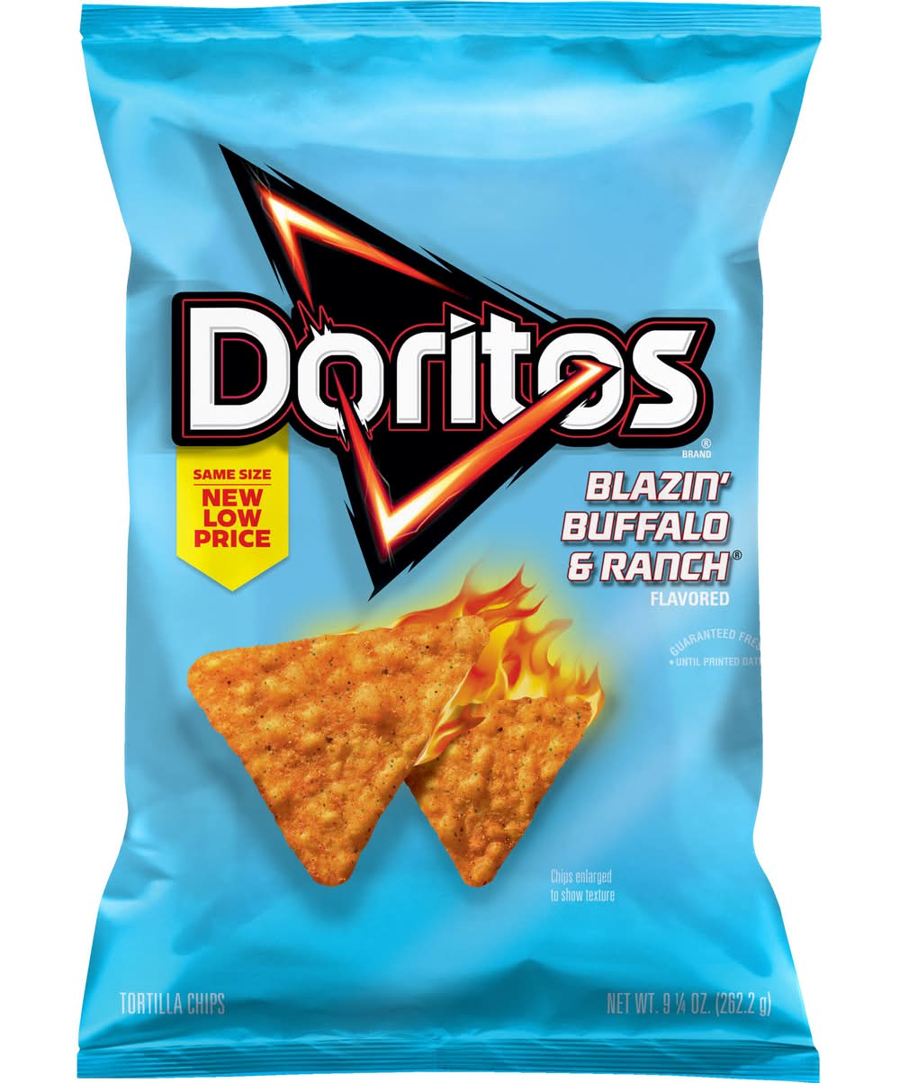 Doritos Tortilla Chips, Blazin' Buffalo & Ranch (9.25 oz)