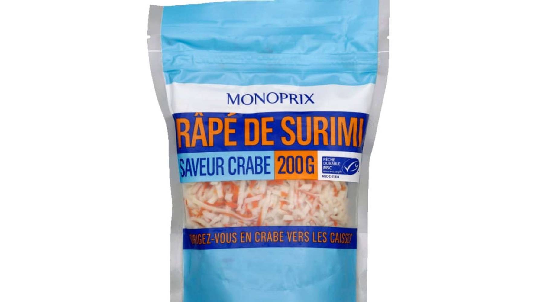 Monoprix - Râpé de surimi (crabe)