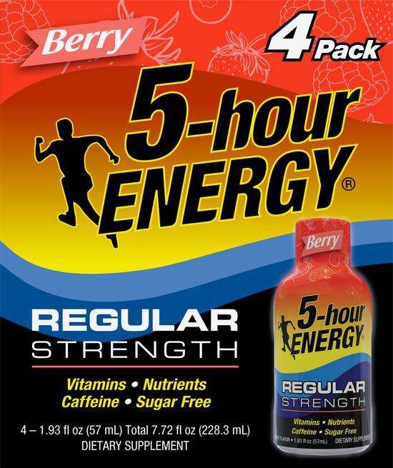 5-Hour Energy Regular Strength Berry Energy Shot (4 ct) (4 ct)