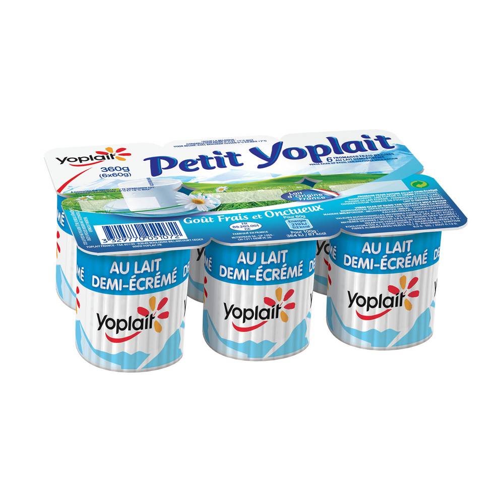 Yoplait - Petit fromage frais nature au lait demi écrémé