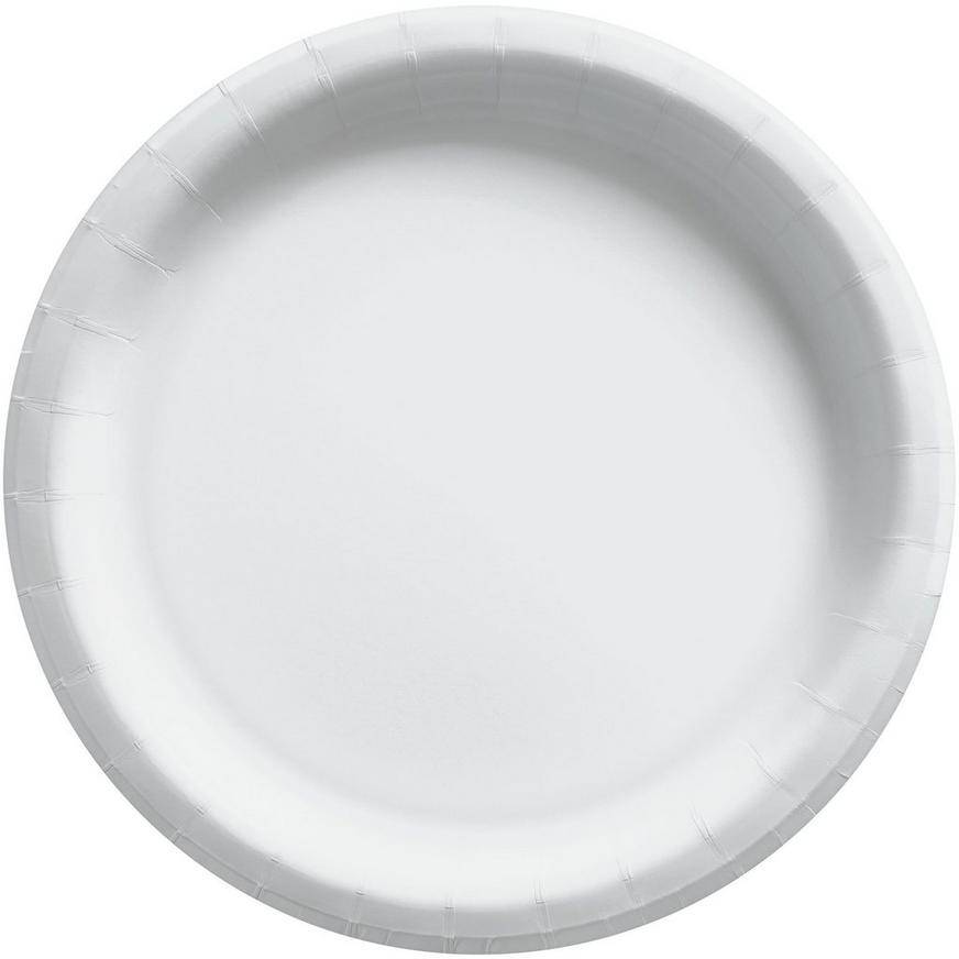 Party City White Extra Sturdy Paper Dinner Plates 10in (white) 50 ct