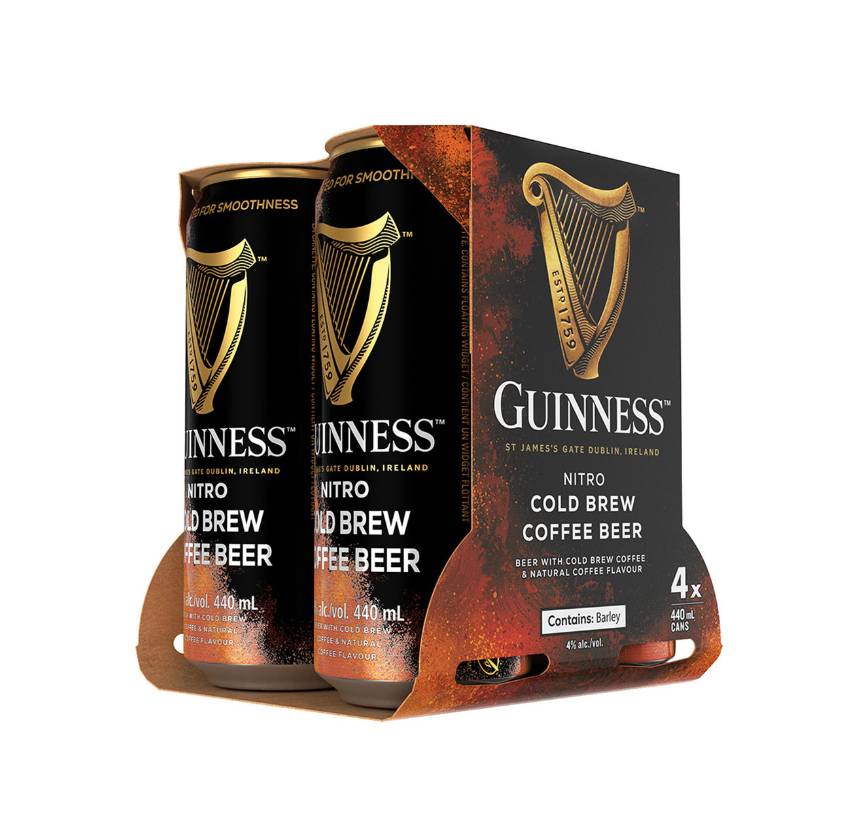 Guinness Nitro Cold Brew Coffee Beer (4 pack, 440 mL)